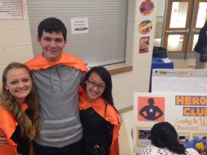 Taylor Kane '16, Tucker Hanson '15, and Liza Chang '16