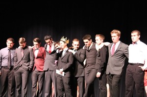 Mr. Lenape competitors stand together