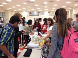 Members of Chemistry Club celebrate Mole Day with the classic chips and guacaMOLE after school!