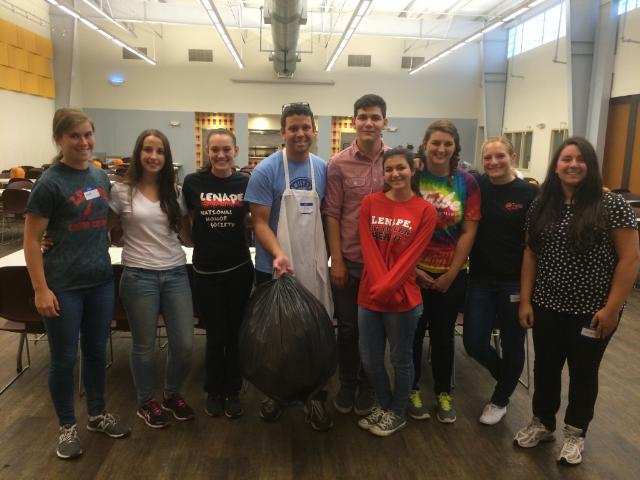 NHS Seniors and Mr. Bausch take on the Cathedral Kitchen