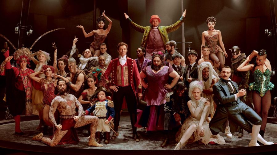 The cast of The Greatest Showman