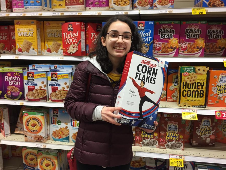 Nathan Chen on a cereal box! 