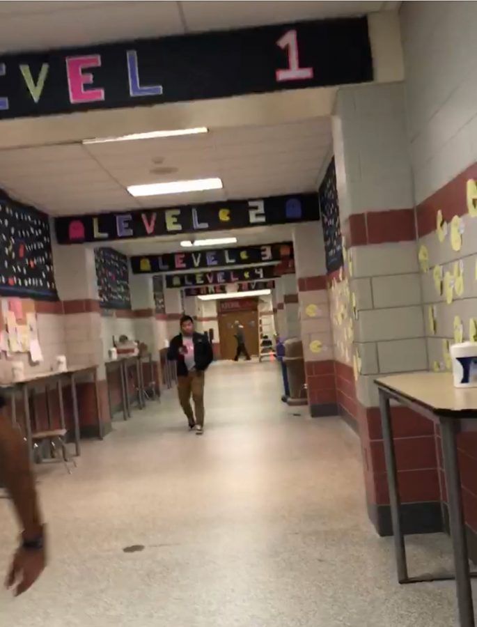 The Class of 2020’s Pac-Man themed hallway last year 